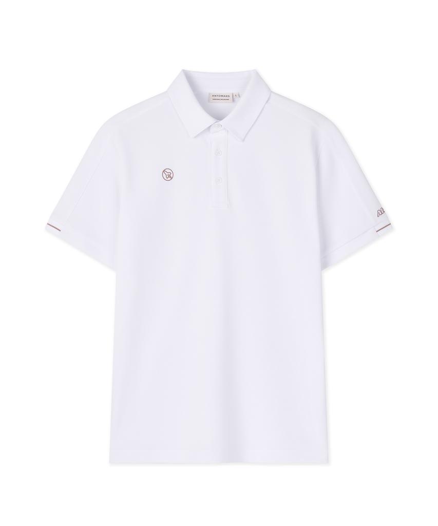 Antomas Shoulder Cut Polo Shirt Men'S - White