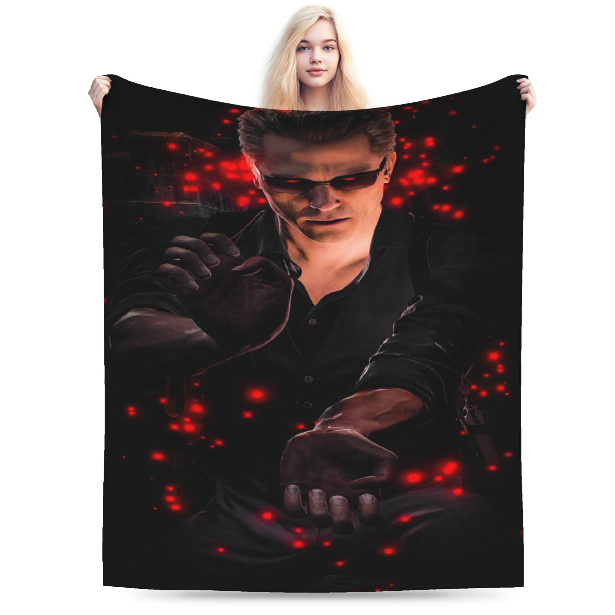 

Y2K Albert Wesker Blankets Super Soft Flannel Comfortable Throw Blanket Machine Washable 50x60in