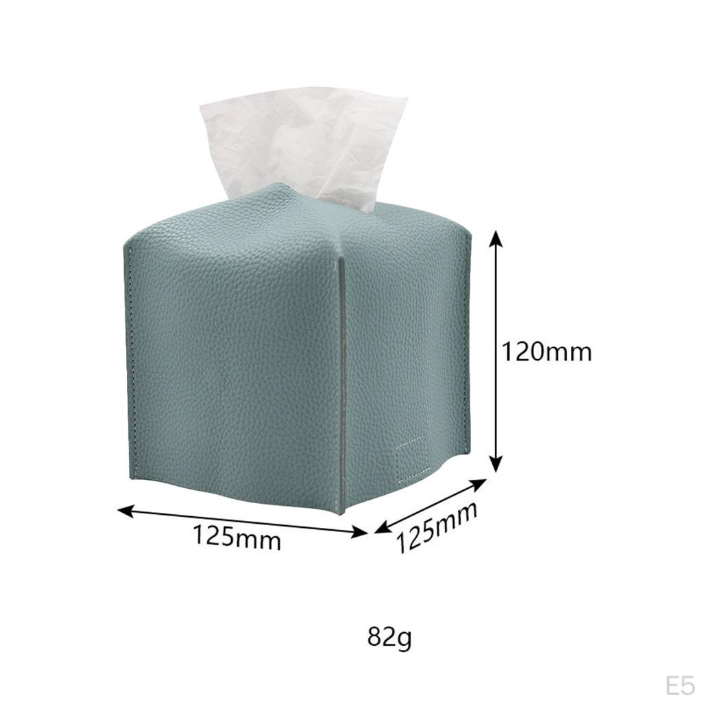 Creative Tissue Box Holder Leather for Bedroom Dressers