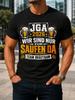 Jga 2026 Beer Graphics And Distressed Saufen Da Text Team Brautigam Bachelor Party Humor Unisex All Unisex All Tshirt