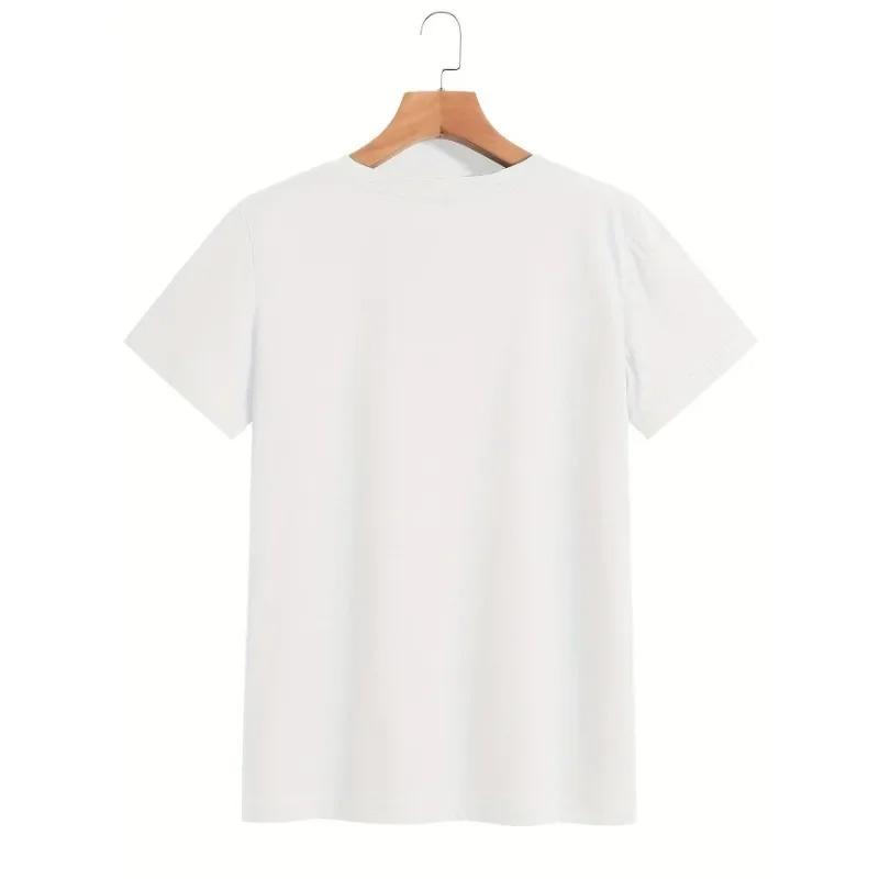 Dam Bomulls T-shirt 'The Vintage Clothing Co' T-shirt Dam Kortärmad Casual T-shirt Rundhals Mode Högkvalitativa Kläder Toppar