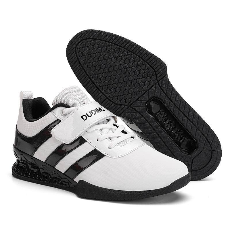 

Новые профессиональные кроссовки для тяжелой атлетики для мужчин и женщин, дышащие и нескользящие фитнес-кроссовки, приседания, становая тяга, силовой лифтинг и соревнования с отягощениями 46