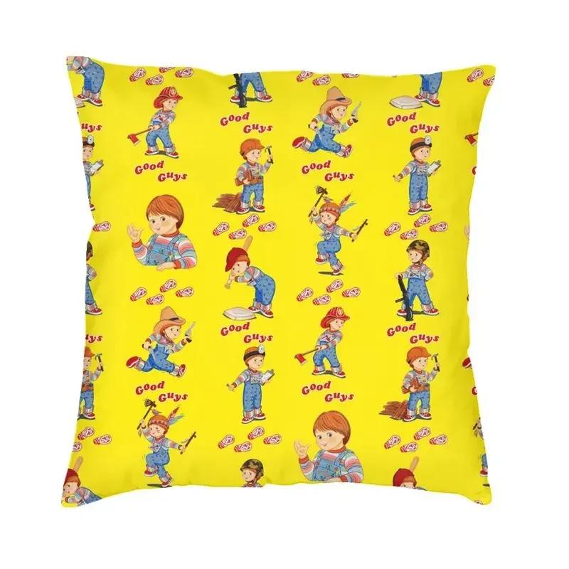 Good Guys Carpenter Cushion Cover Sofa Living Room Cartoon Child's Play Chucky Doll Square Pillow Cover 45x45cm