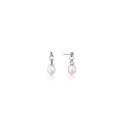 [Worn by Joo Hyun-young] Freshwater Pearl 925 Silver Drop Earrings E043-02H