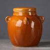 Vaso in Ceramica con Coperchio Accessorio Ornamento Sigillato Set Tradizionale Collezione Manici per