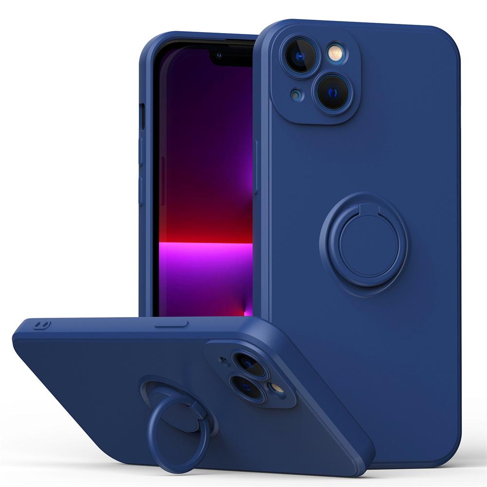 Liquid Silicone Magnetic Cases For For Iphone 1 14 13 12 11 Pro Max XS XR 6 6s 7 8 Plus SE Soft Cover With Ring Holder