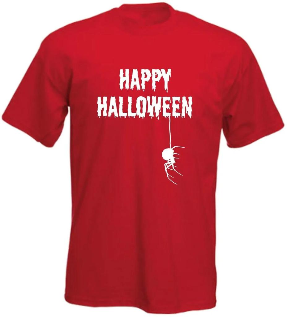 Cool Insects Spooky Scary Happy Halloween Spider Gift T-Shirt 100% Cotton O-Neck Short Sleeve Casual Mens T-shirt Size S-3XL