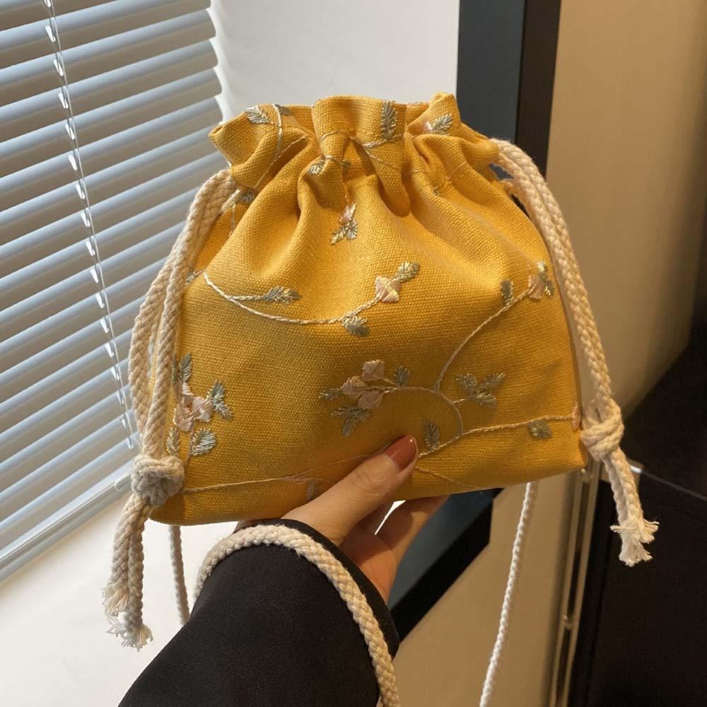 Breathable Crossbody Drawstring Bag Hanfu Accessories Cloth Pouch  Women