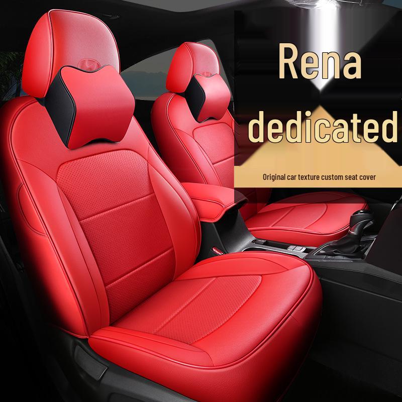 OMN Modern Reina Car Seat: Custom Full-Wrap Sporty Leather Cushion, All-Season Use