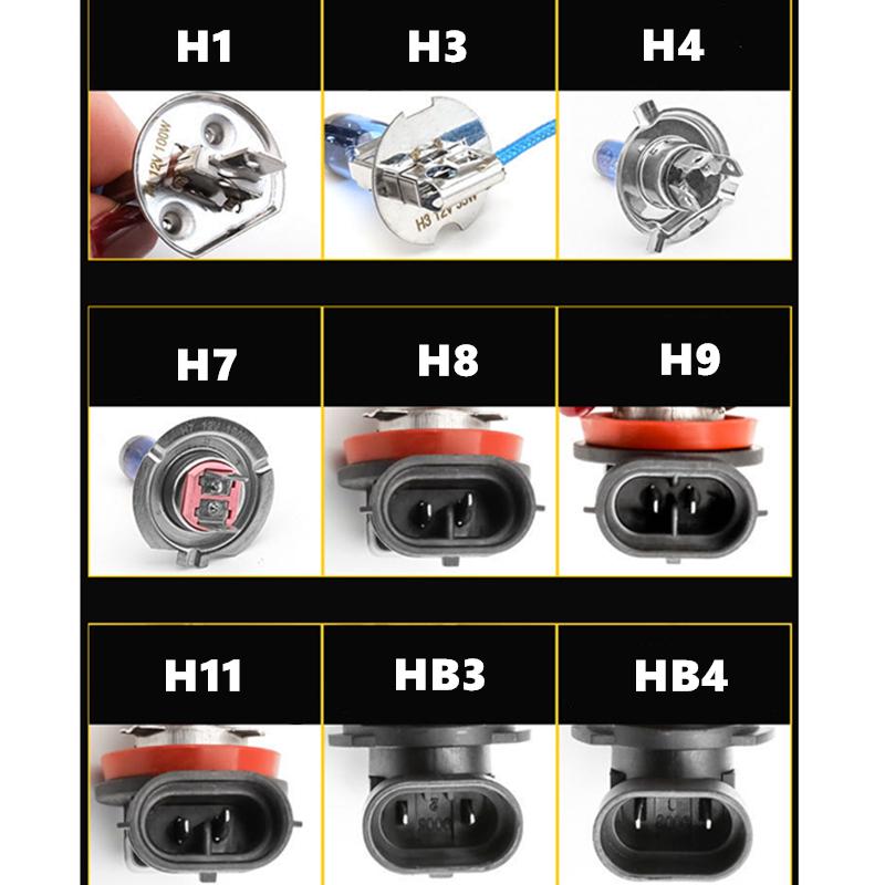 10Pcs H1 H4 H7 H11 9005 HB3 9006 HB4 Car Halogen Bulbs 12V55W Headlight Lamp H3 H8 Fog Lamps 9012 Clear Car Bulb Wholesale Bulbs 7