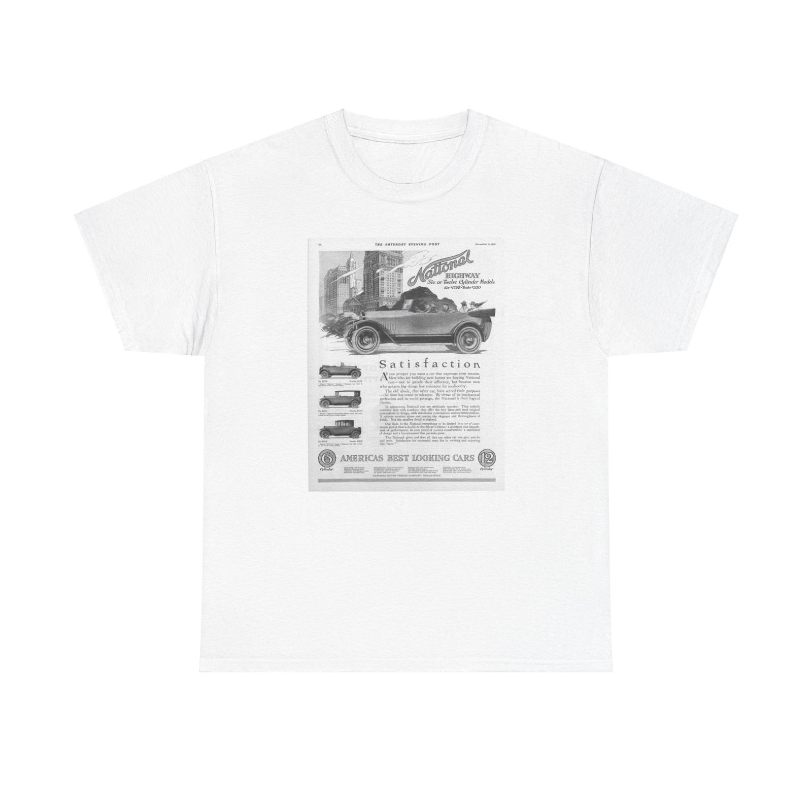 

Vintage National Motor Vehicle Company Tshirt Tops Tee, Men s T-Shirt Mens Womens Tees Top, Car Enthusiast Gift, 4XL