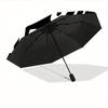 1pc Abstract Patterns Automatic Open 8-Rib Windproof Umbrella, Travel & Commuting, Suitable for All Seasons
