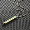 Mindfulness Breathing Necklace Opening Rings Stainless Steel Pendant Necklace Great for Meditation Practice Harmonies