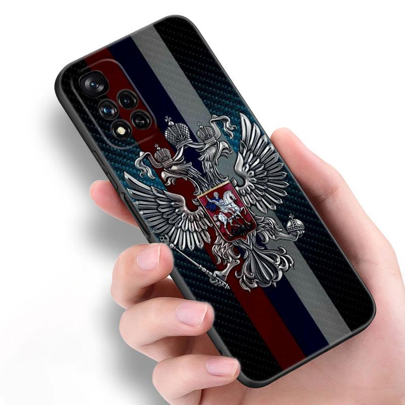 

Чехол для телефона Xiaomi POCO X3 X4 NFC F5 M3 M4 M6 X5 X6 Pro F3 F4 GT 5G C55 C65 M5 с изображением национального герба России POCO X6 Pro 5G