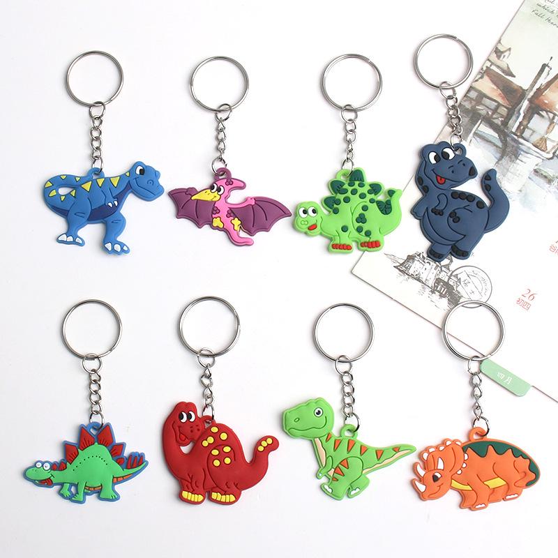 Personalized Cute Cartoon Dinosaur Keychain for Backpack or Accessories