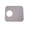 Grid Silicone Hollow Drainage Mat Silicone Sink Mat  for Bottom of Stainless Steel Sink