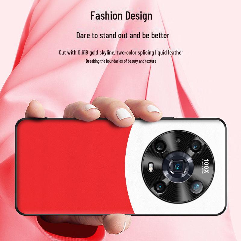 Liquid Leather Shell Protective Cover for Honor Magic 4 Pro Provides Anti-fall Protection In a Single Piece Shipment.