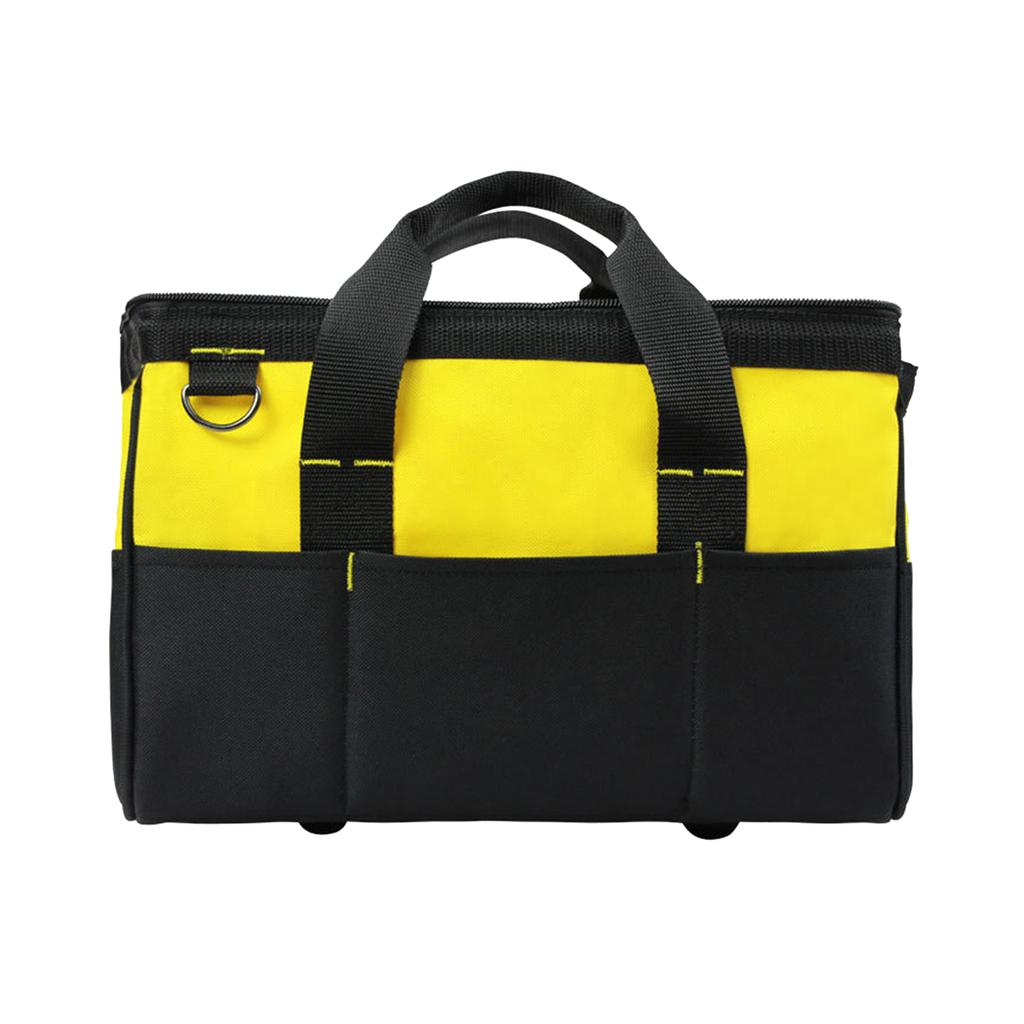 Multi-purpose Oxford Fabric Tool Bag Wide Mouth Zipper Bag Multifunction Utility Bag with Carrying