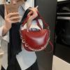Fashion casual solid color chain dumpling bag spring trend messenger bag women's new armpit single shoulder messenger bag