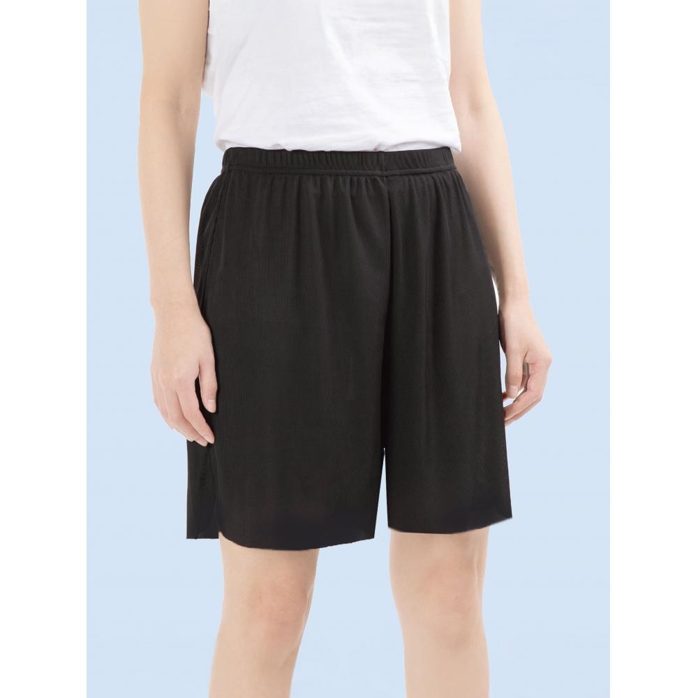 

Daiso [women] Ribbed Free Cut Shorts Black