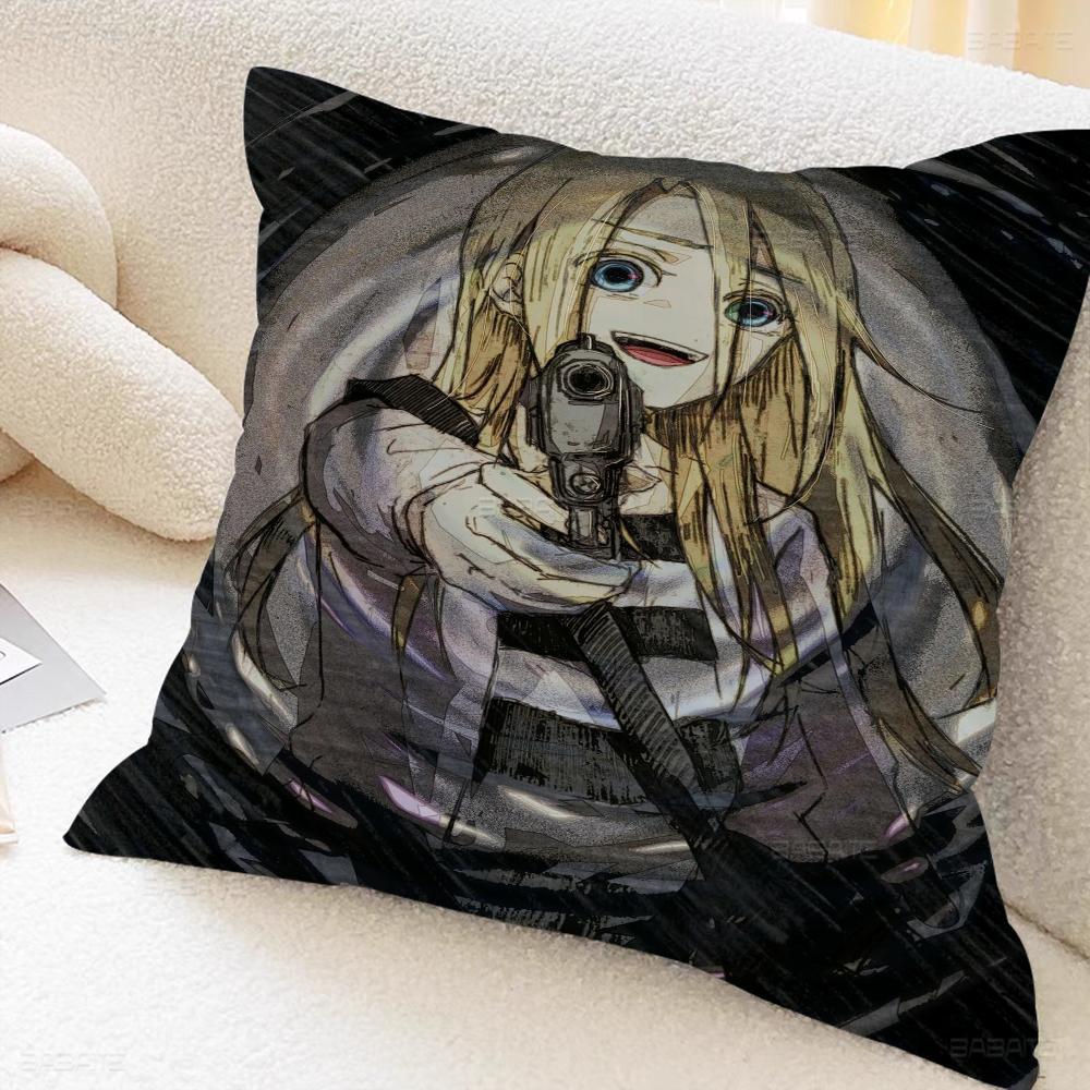 Angels Of Death Decorative Room Aesthetics Pillow Case Home Decor Bedroom Sofa Bed Couch Pillow Cover 45x45