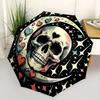 1pc Skull & Moon Automatic Opening and Closing Umbrella - Suitable for Various Occasions, Outdoor Activities, Lightweight and Durable Automa