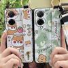 Ring Kickstand Phone Case For Redmi A5 4G/Xiaomi Poco C71 4G Cartoon Silicone Lanyard Shockproof Protective Soft Case