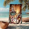 Chrismas Fashion Beach Towel: Ideal for Summer Adventures Soft, absorbent and quick drying suitable for swimming and bathing