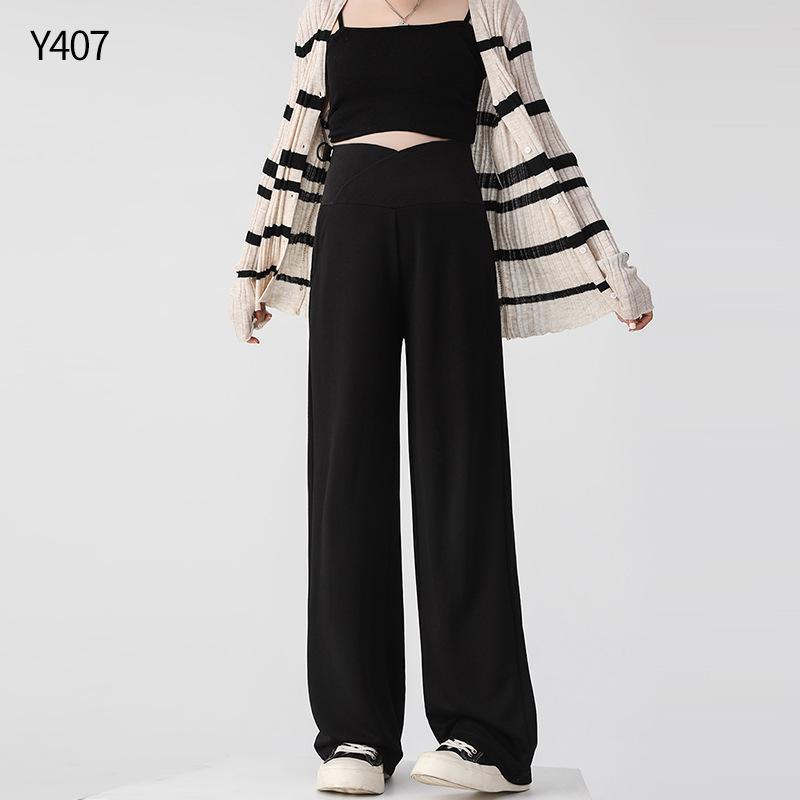 

Maternity pants spring and autumn outer wear late pregnancy pants autumn new wide-leg pants autumn and winter large size does not restrain the stomach S（70-90） чёрный