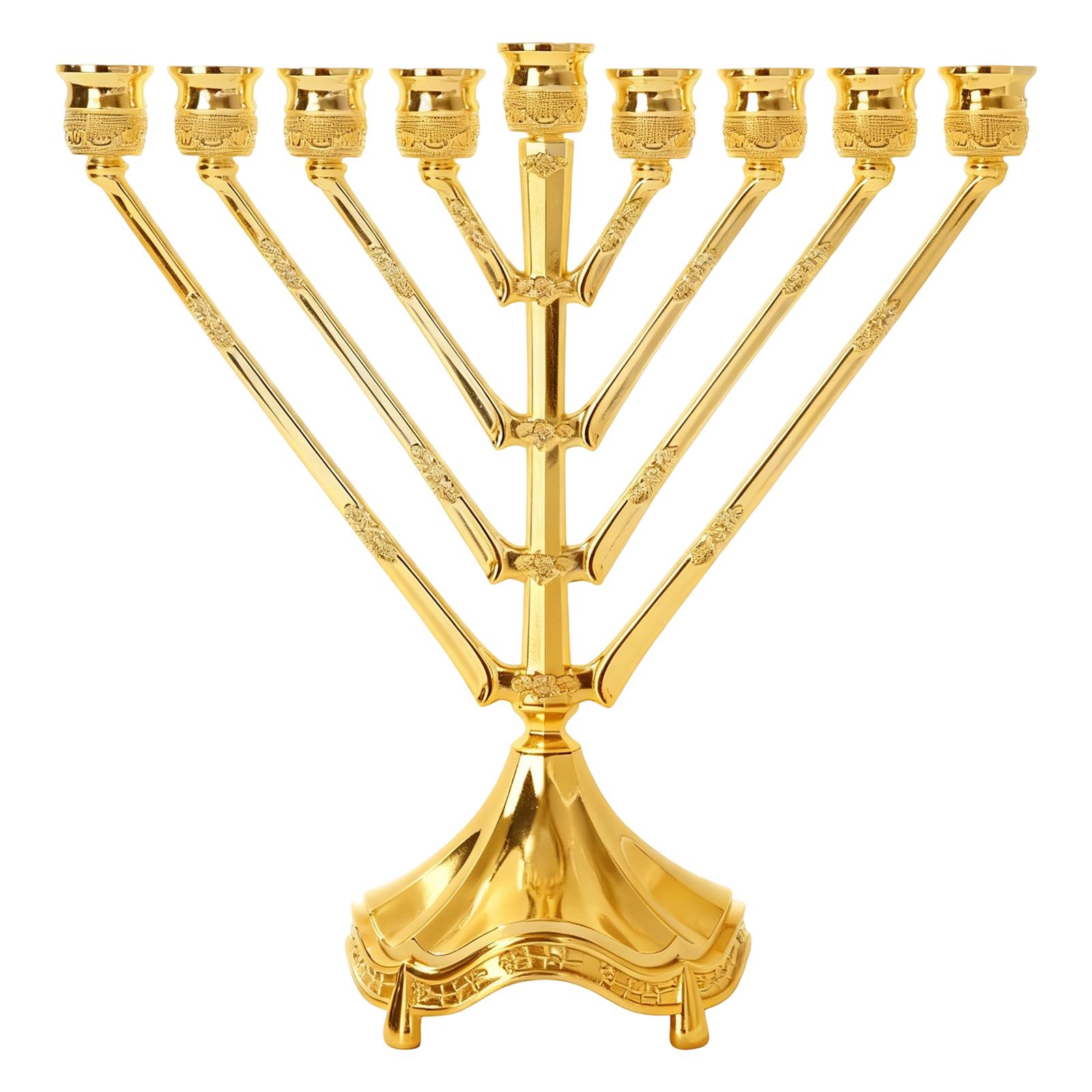 9 Branch Hanukkah Menorah Accessory Multifunctional Durability Candle Stand