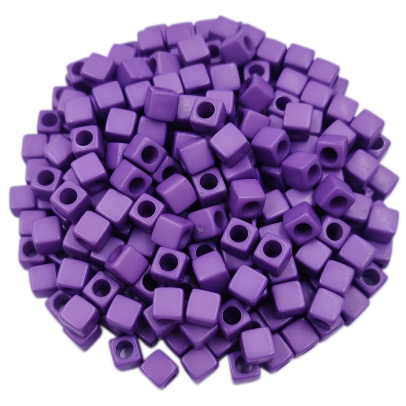 40Pcs 7mm Bracelet Making Square Loose Beads DIY Charms For Jewelry Making Manual Accessories Necklaces Making