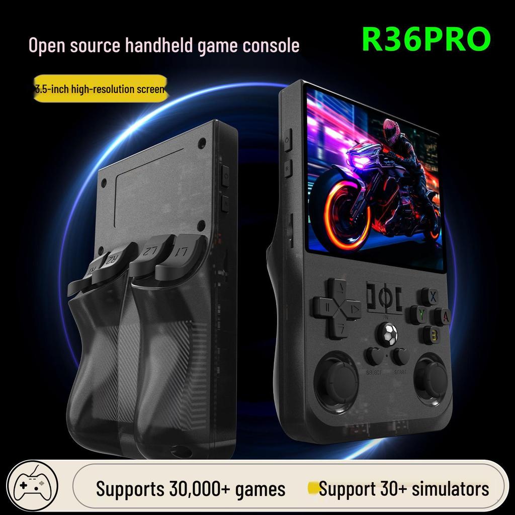 R36pormax 4-Inch Linux Retro Handheld Game Console for Two-Player Games