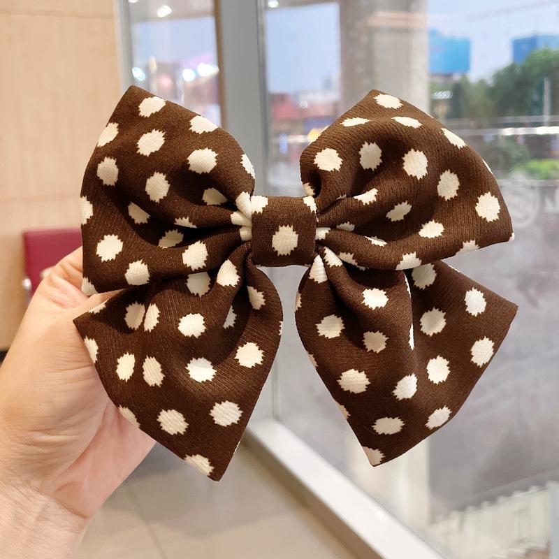 13*10cm Damen Haarspange Schleifen Koreanische Weiße Schwarze Haarspange Schleifen für Dame Mädchen Pferdeschwanz Haarstyling Zubehör