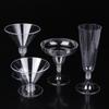 10Pcs Transparent Plastic Wine Glass Recyclable Reusable Shatterproof Wine Goblet For Champagne Dessert Beer Pudding Party
