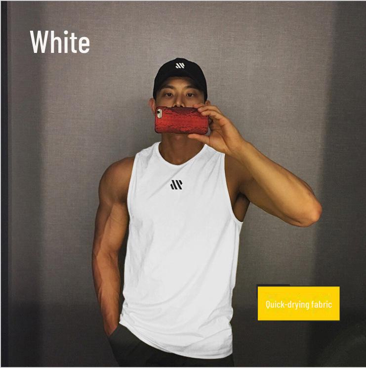 Men's Quick-Dry Sleeveless Vest & Loose Fit Sports T-Shirt - Trendy Plus Size Basketball Training Apparel