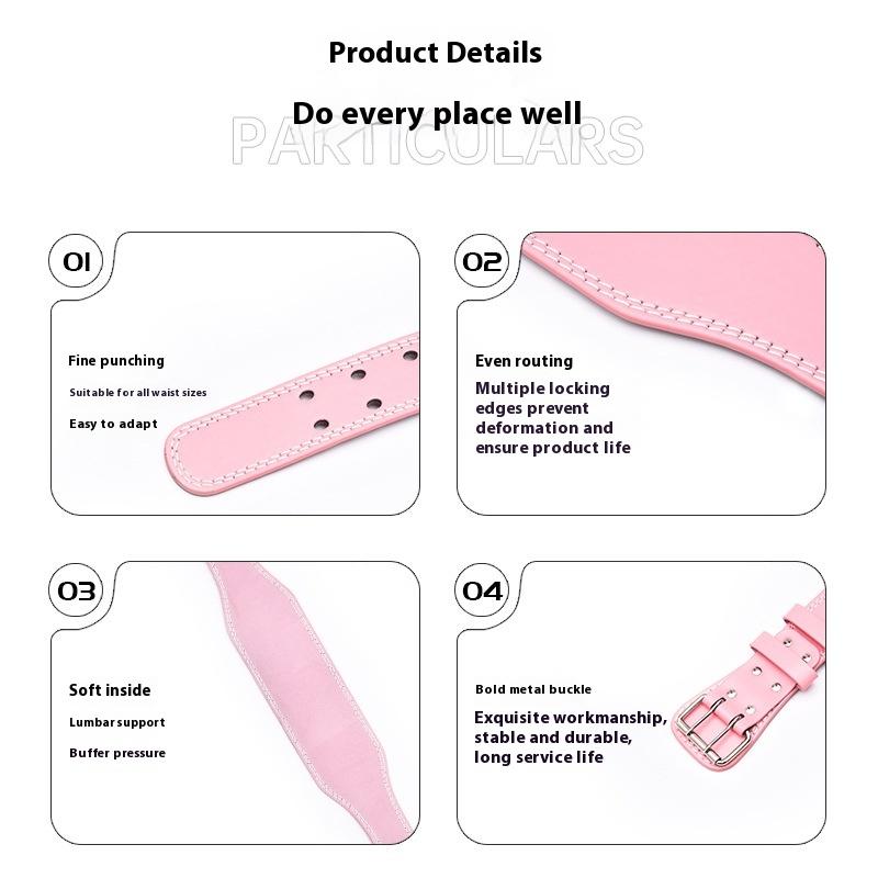 1Pc Weight Lifting Belt For Men & Women Gym Weightlifting Belt Powerlifting Belt For Heavy Strength Training For Squat Deadlift