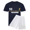 Children's Football Set – Madrid Style – Blue T-shirt &; White Shorts - - Blue