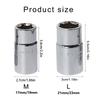Mini Dual Head Socket Wrench for Tires Portable 17/19mm and 21/23mm Lug Nut Spanner