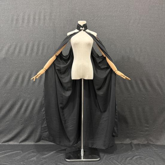 Halter Shawl Solid Color Breathable Off Shoulder Cloak Bright Color