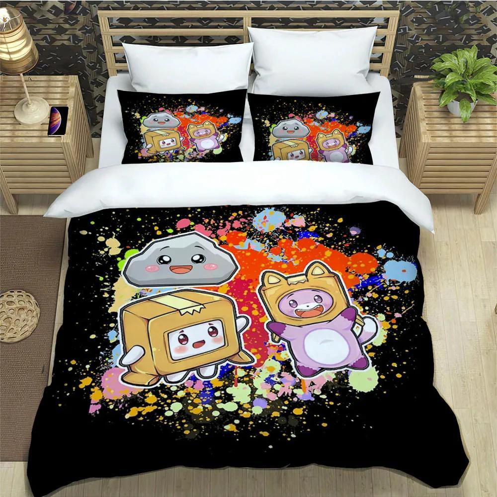 Lankybox Foxy Boxy Cute Bedding Sets Exquisite Bed Supplies Set Duvet Cover Bed Comforter Set Bedding Set Luxury Birthday Gift