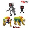Kawaii Smiling Cat Huggy Wuggy S Hopscotch Monsters Cat Nap Building Bricks Blocks Toys Popular Christmas Gift