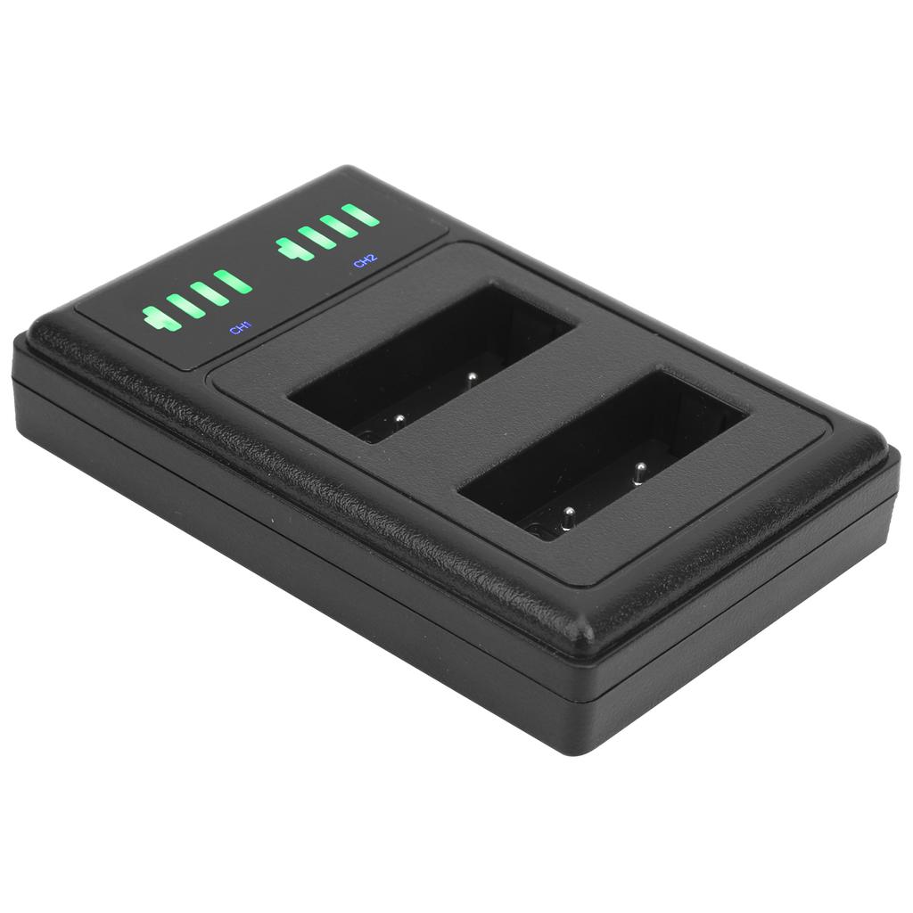 Ladestation Doppelschnelllader Micro TypeC LCD-Display für PSBLS1BLS5 Kameraakku