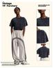 Women's Washed Vintage Cropped T-shirt: Heavyweight 230g Pure Cotton, Retro Loose Fit, Short Sleeve Waist-Length Top