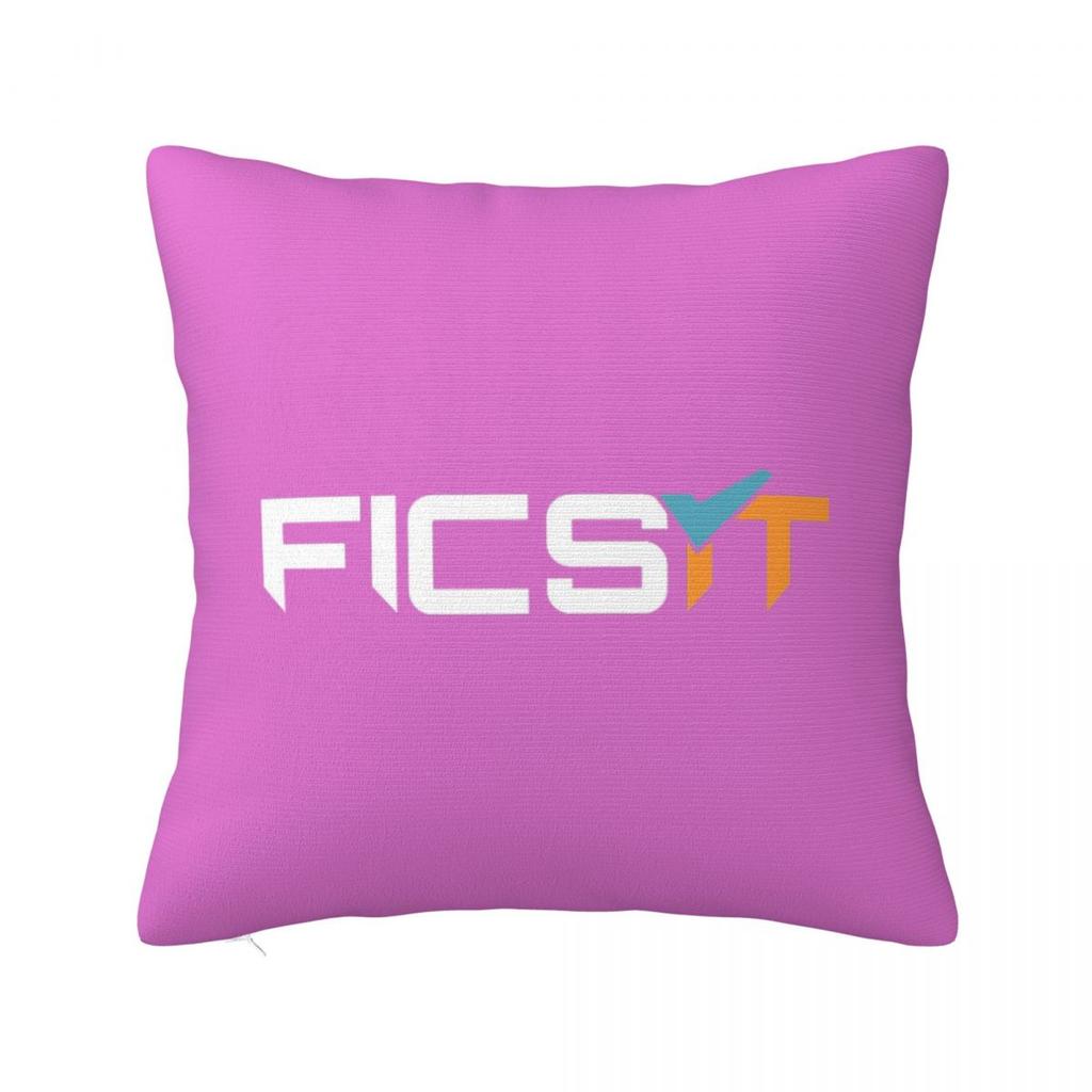 FICSIT Satisfactory Logo Square Pillowcase Cushion Cover Pillow Case Throw Pillow Cover for Home Bedroom Car