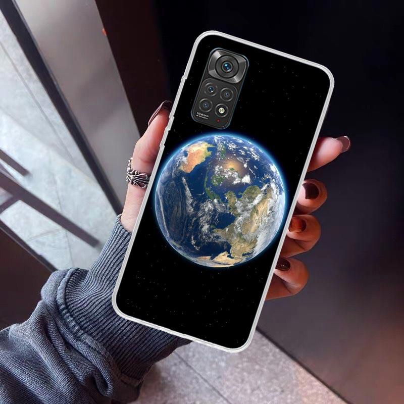 Earth Stars Space Phone Case For Xiaomi Redmi Note 15 14 14S 13 12S 12 Pro Plus 11S 11 10S 10 4G Cover 11E 11T 5G Print Fundas R