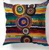 Piece Pillowcase, Checkered Patchwork Mandala Floral Print Throw Pillowcase, Home Decor.
