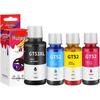 Huiwei GT51/GT52/GT53 Compatible 4-Color Ink Set for HP Smart Tank Printers
