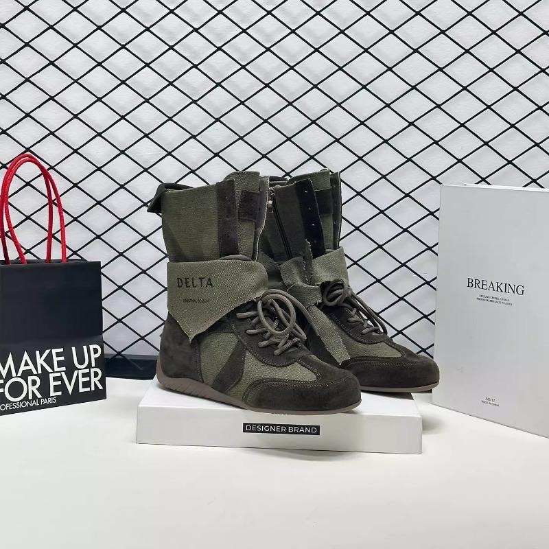 Retro outdoor tooling Martin boots women's summer new thick-bottomed mesh breathable wasteland wind cowboy short boots