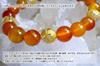 Kanoishi for victory and success in Dragon God Carnelian Bracelet for Men and 10mm Natural Stone Power Stone Golden Dragon approximately 18cm size for