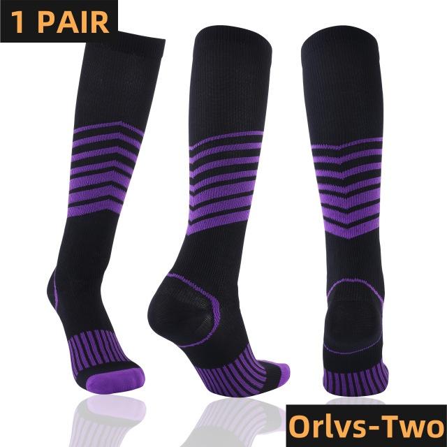 Men Running Compression Socks Stockings 20-30mmhg Sports Socks for Marathon Cycling Football Breathable Adult Sports Socks YS023